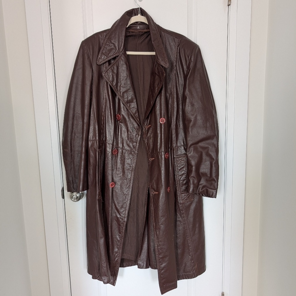 Oxblood leather jacket